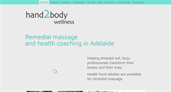 Desktop Screenshot of hand2body.com.au